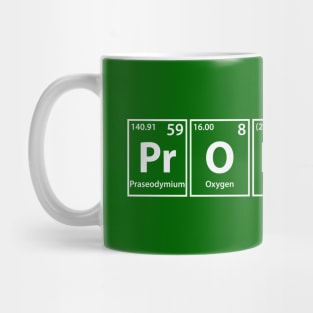 Proposal (Pr-O-Po-S-Al) Periodic Elements Spelling Mug